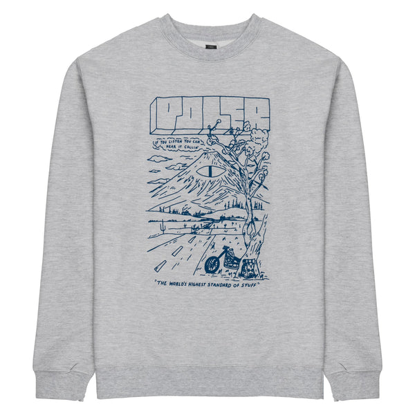 Poler Hear It Callin Pullover grey heather