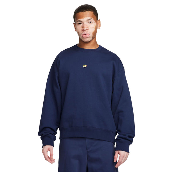 Nike SB Skateboard-Rundhalsshirt aus Fleece Navy