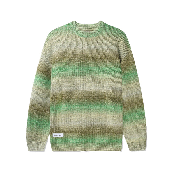 Butter Goods Beams Knit Sweater Pesto