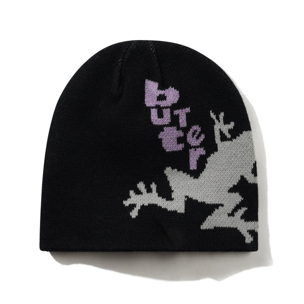 Butter Goods Croaker Skully Beanie Black