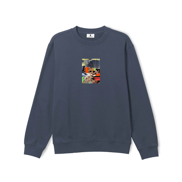 Poetic Collective Good Luck Crewneck Mineral Grey