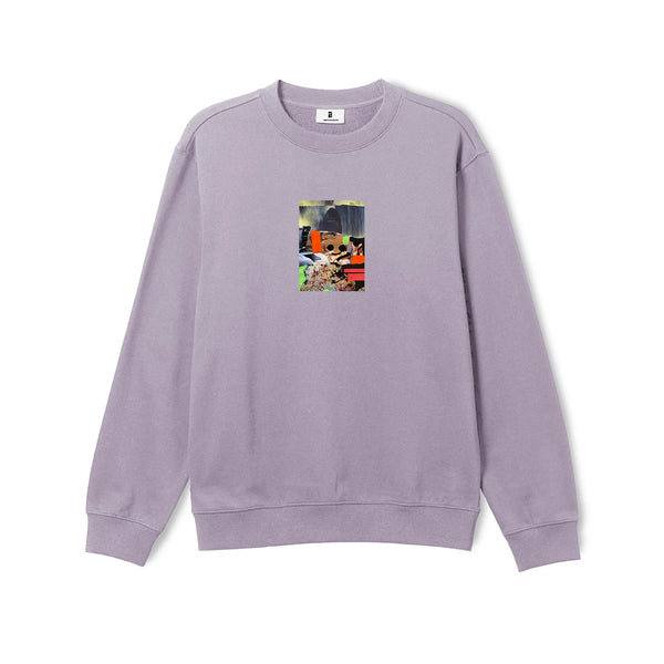 Poetic Collective Good Luck Crewneck Purple