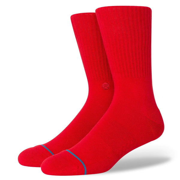 Stance Icon Crew Socks Red