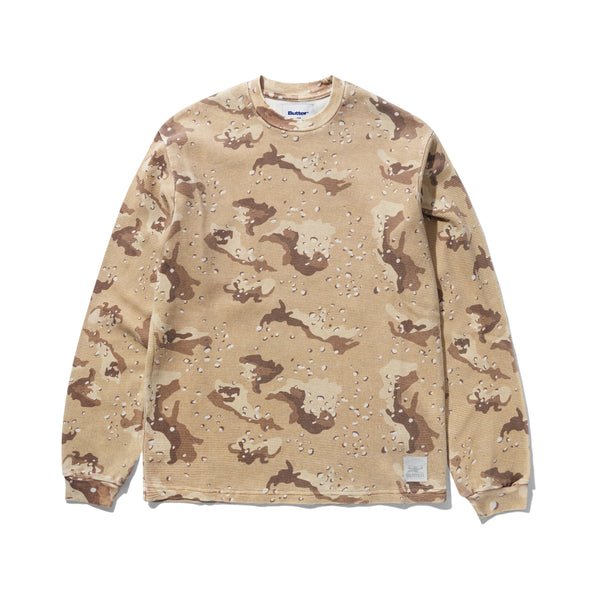 Butter Goods Waffle Longsleeve Top Desert Camo
