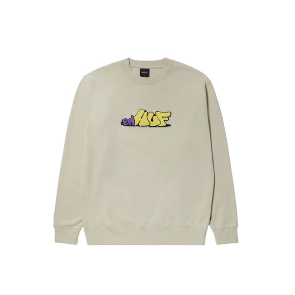HUF Dog Sense Crewneck Stone