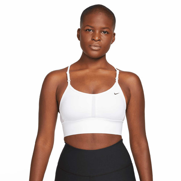 Nike Dri-FIT Indy Longline Sports Bra White