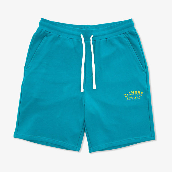 Diamond Supply co. Collegiate Sweat Short - Teal