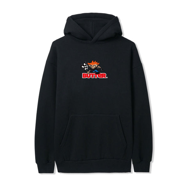 Butter Goods Racing Logo Pullover Hood Black