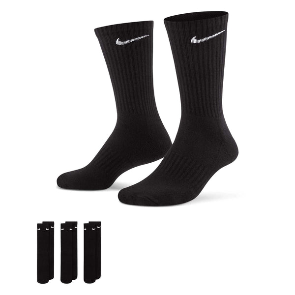 Nike Everyday Cushioned Training Crew Socks (3 Pairs) Black