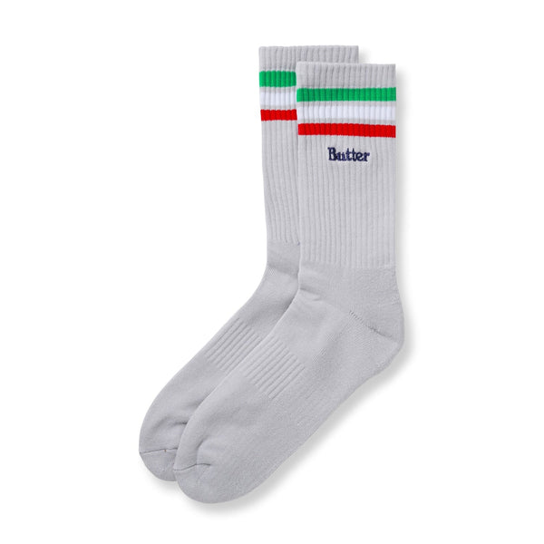 Butter Goods Stripe Socks Grey