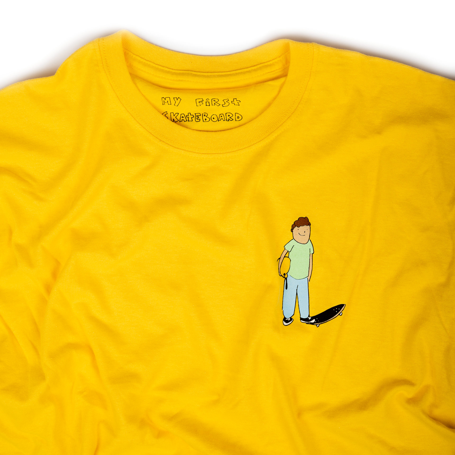 My First Skateboard T-Shirt Kids/Adult Yellow