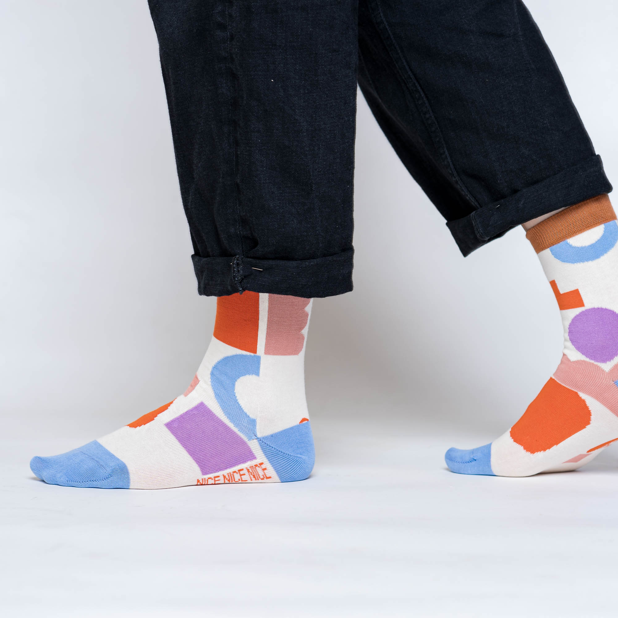 Nice Socks blocks – lilac 04