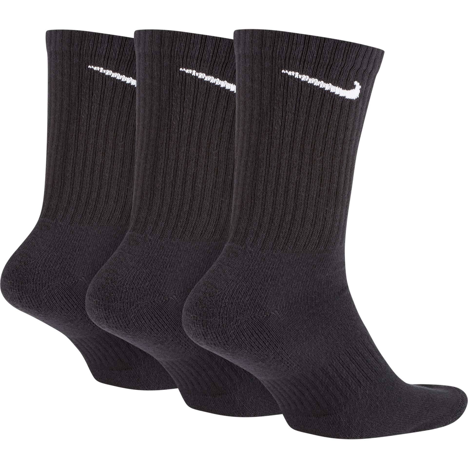 Nike Everyday Cushioned Training Crew Socks (3 Pairs) Black 02