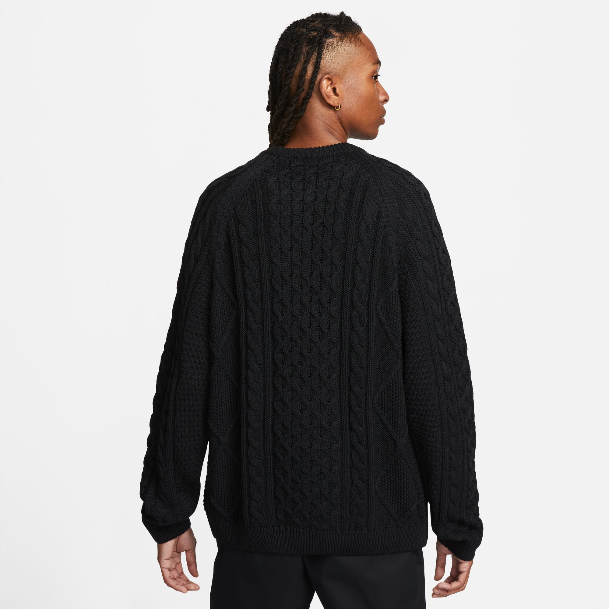 Nike SB Men's Cable Knit Sweater Black06