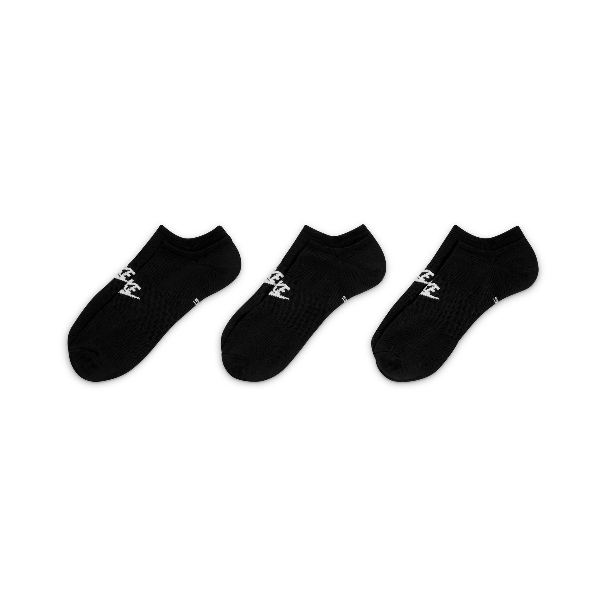 Nike Everyday Essential No-Show Socks Black (3 Pairs) 02