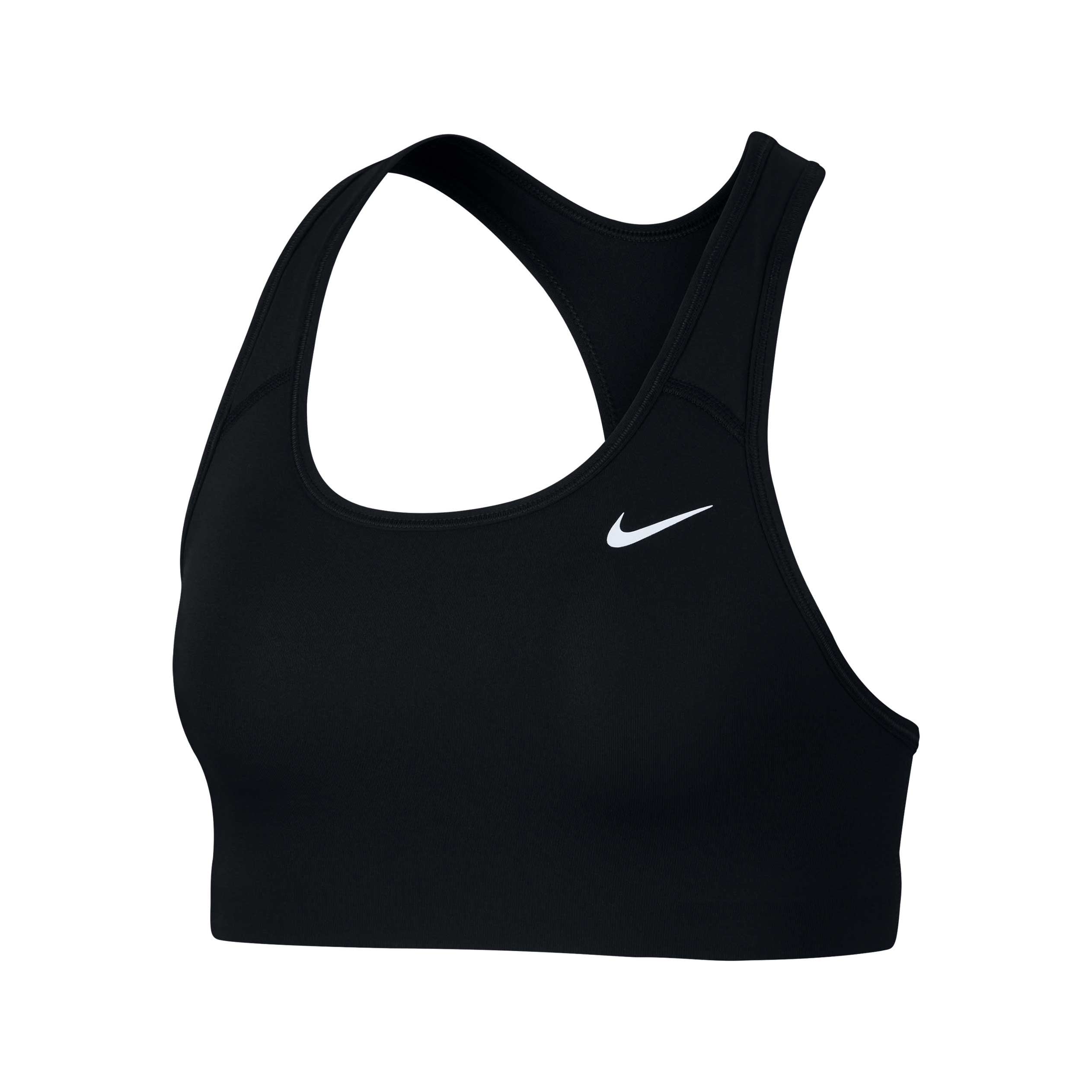 Nike Swoosh Women's Non-Padded Sports Bra Black 01