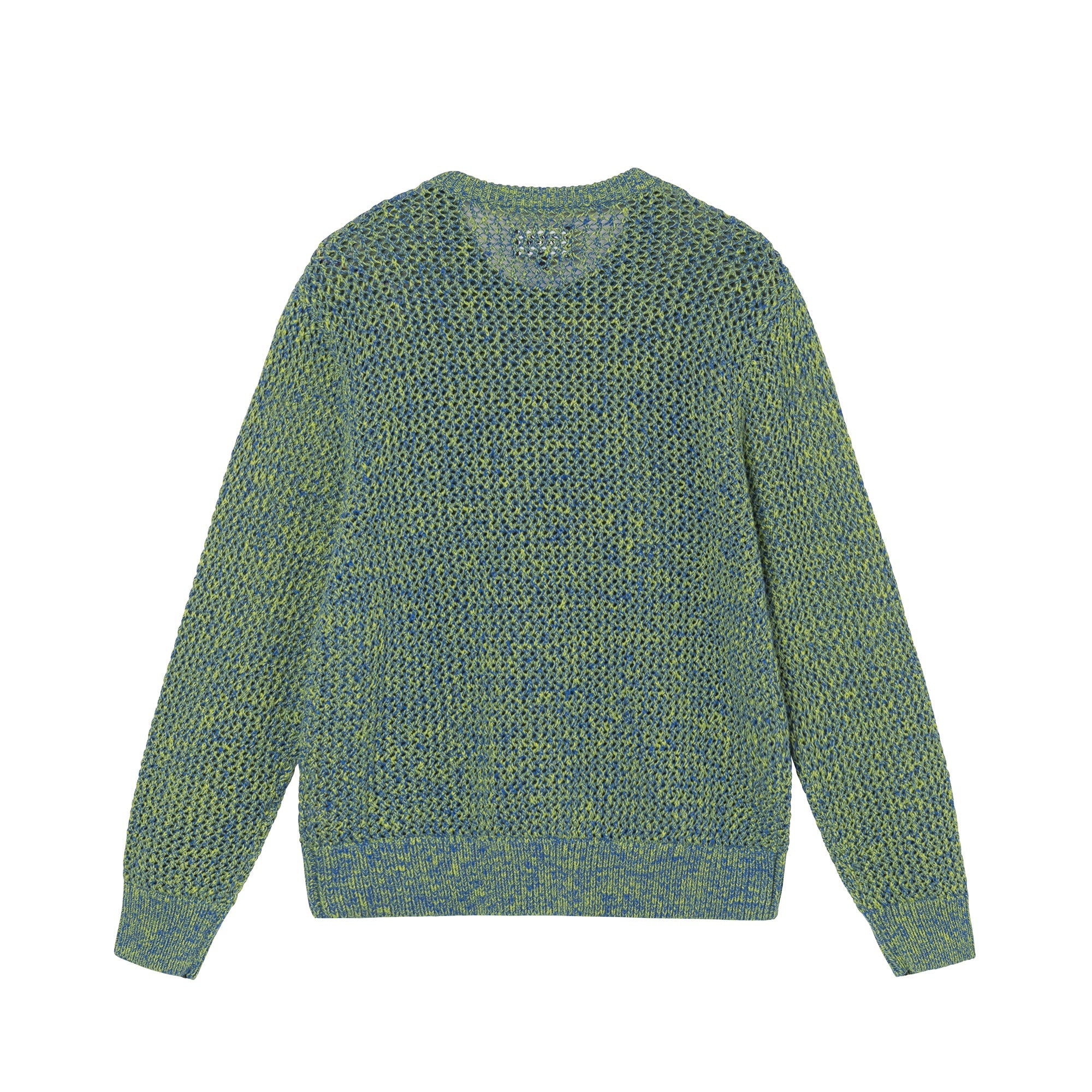 Stüssy 2 Tone Loose Gauge Sweater Green 01