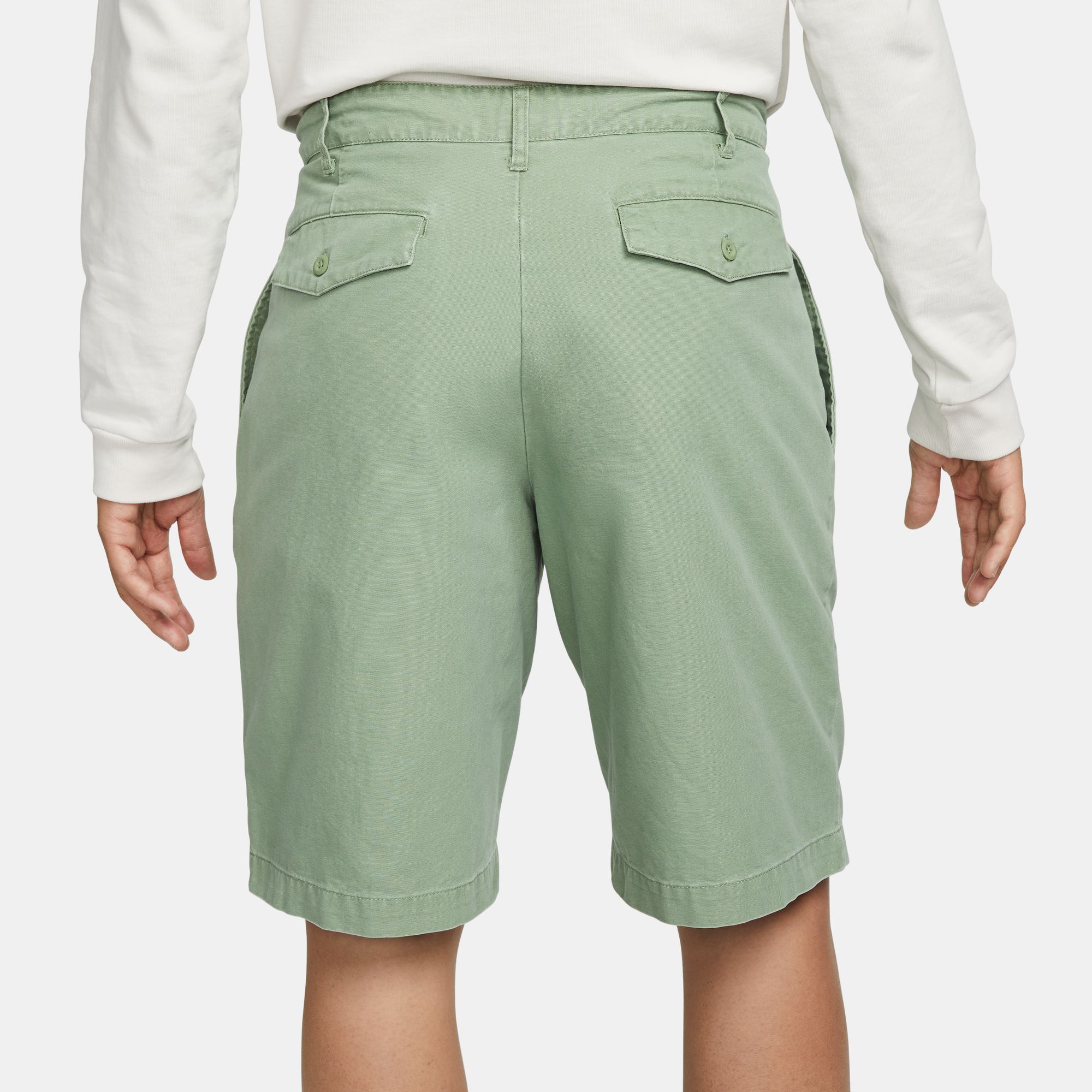 Nike Life Men's Pleated Chino Shorts Oil Green