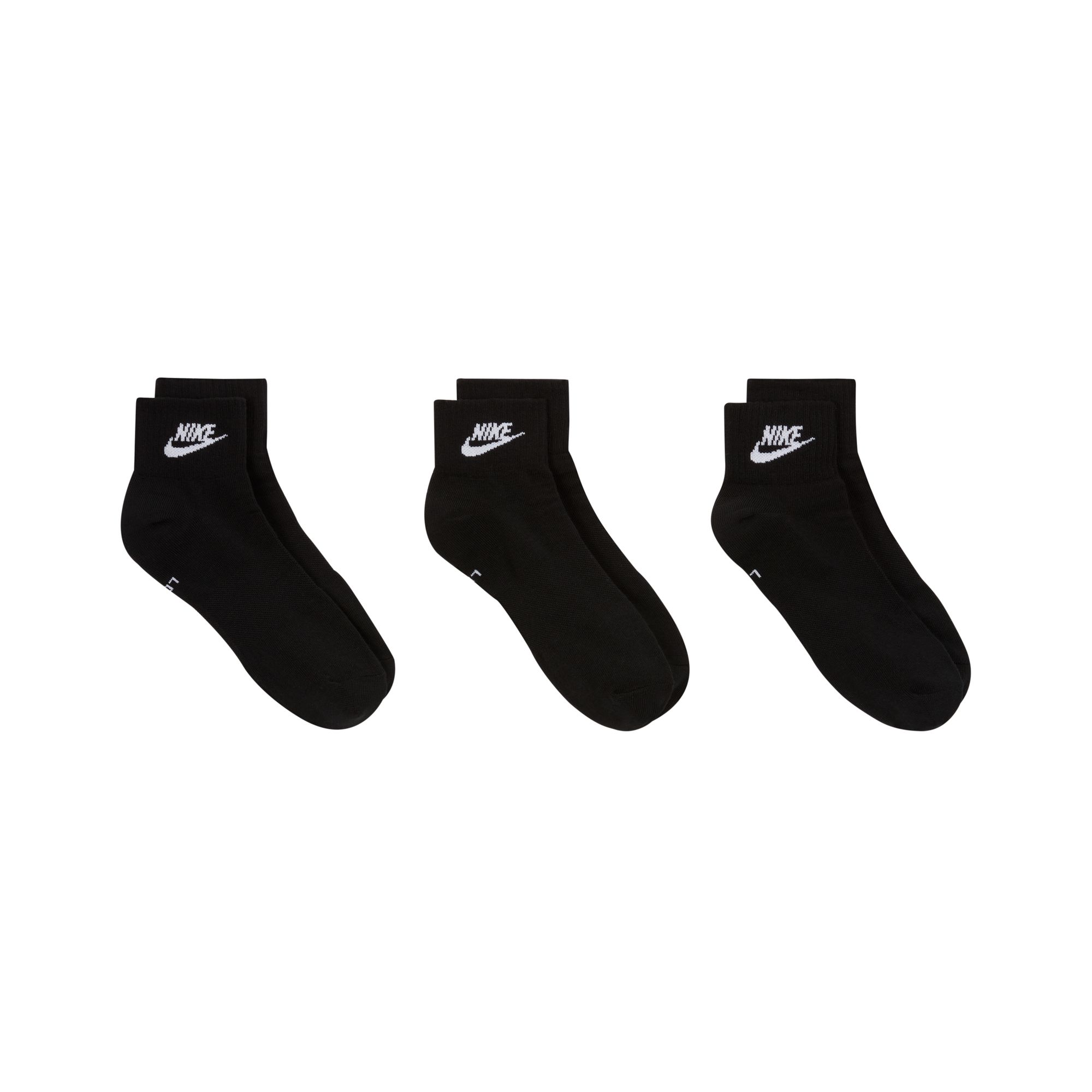 Nike Everyday Essential Ankle Socks Black (3 Pairs) 03