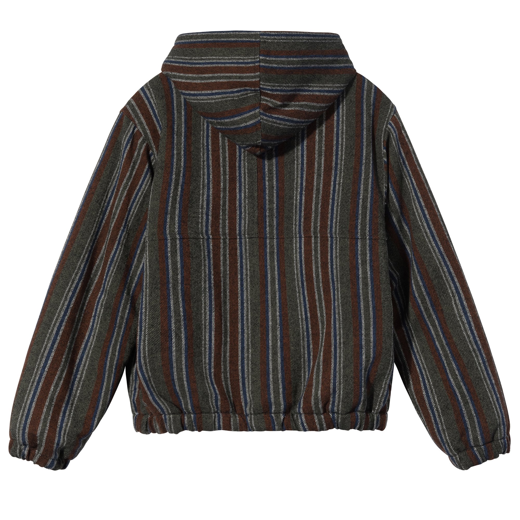 Stüssy Wool Stripe Work Jacket Olive 02