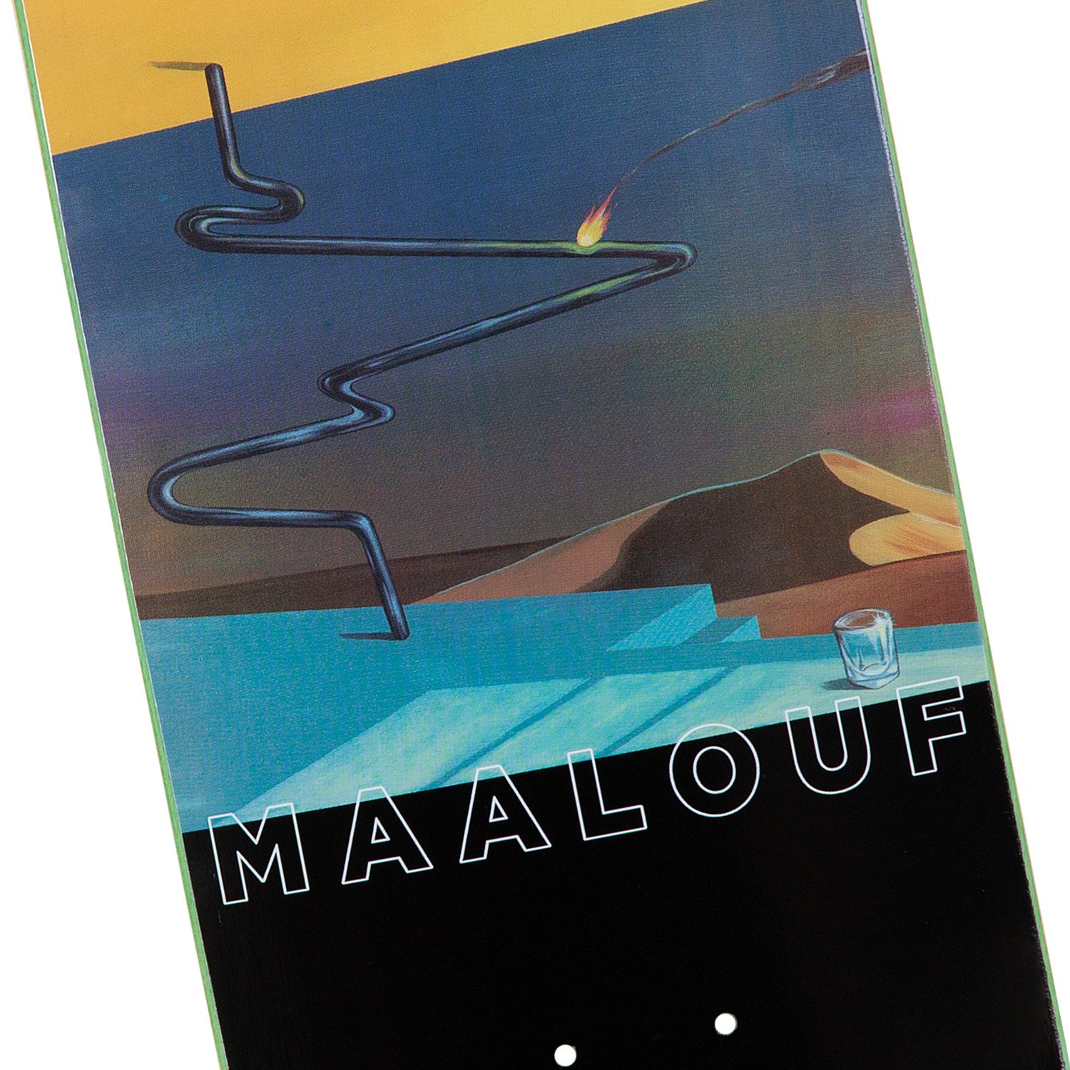 WKND Skateboards "Fire in the Pipe" Christian Maalouf Deck 02
