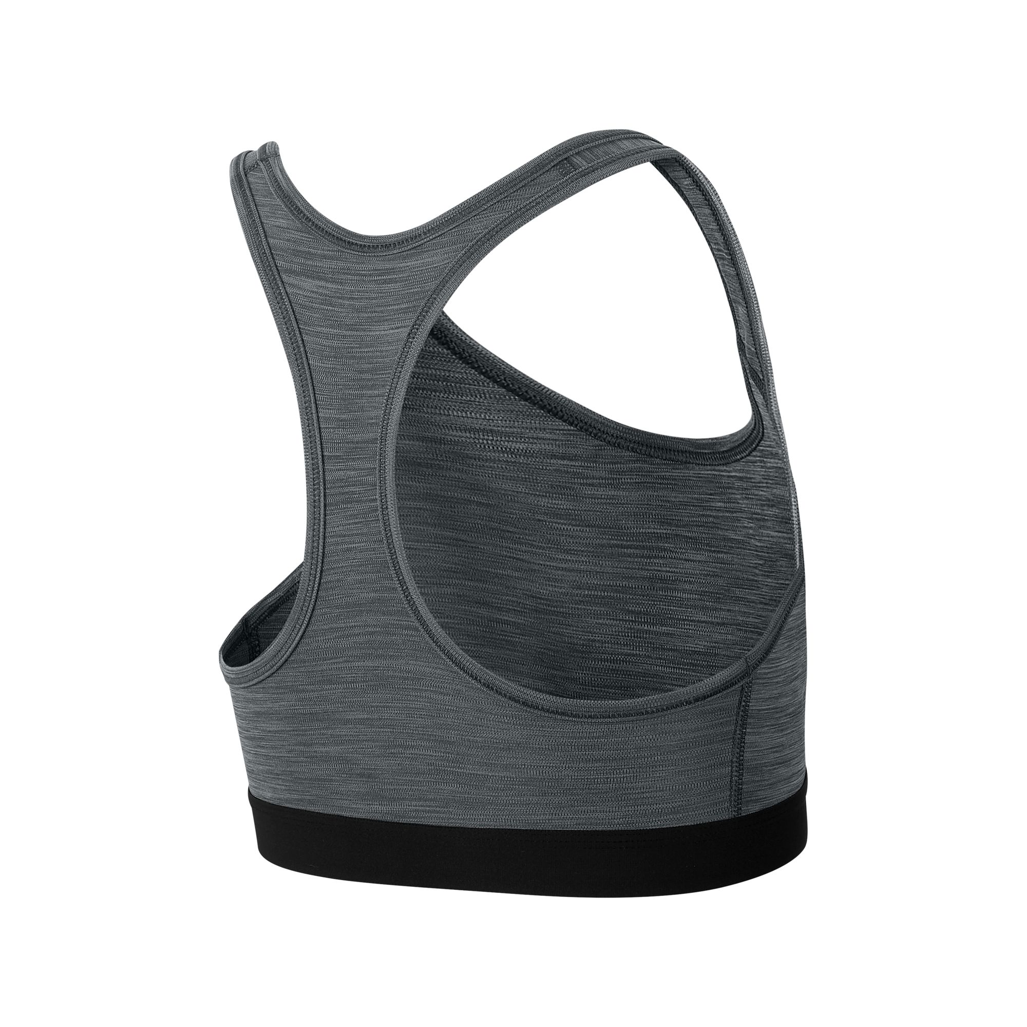 Nike Swoosh Women's Medium-Support Non-Padded Sports Bra Grey 02