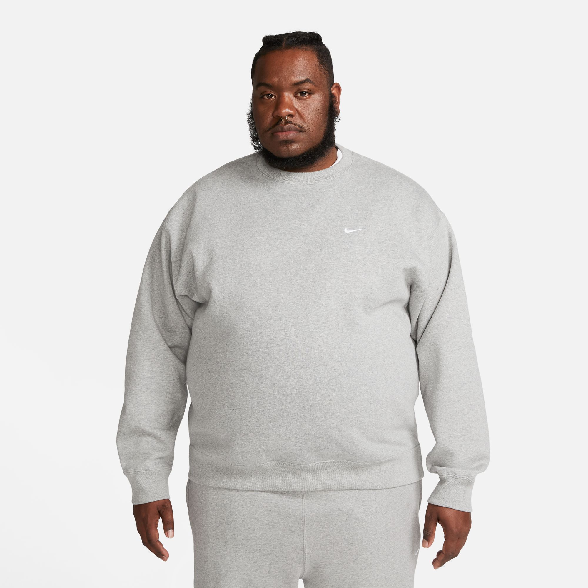 Nike Solo Swoosh Sweater Grey