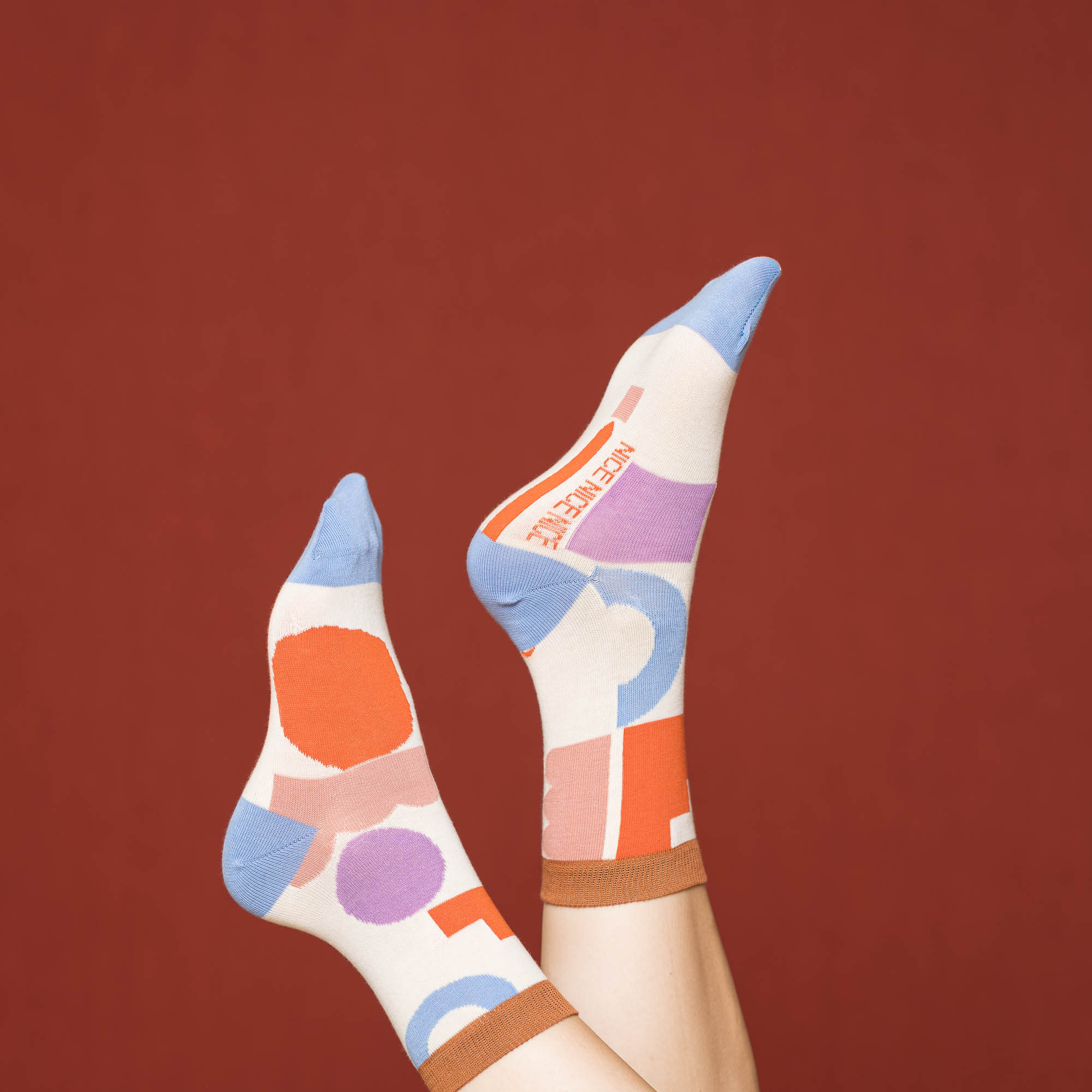 Nice Socks blocks – lilac 07