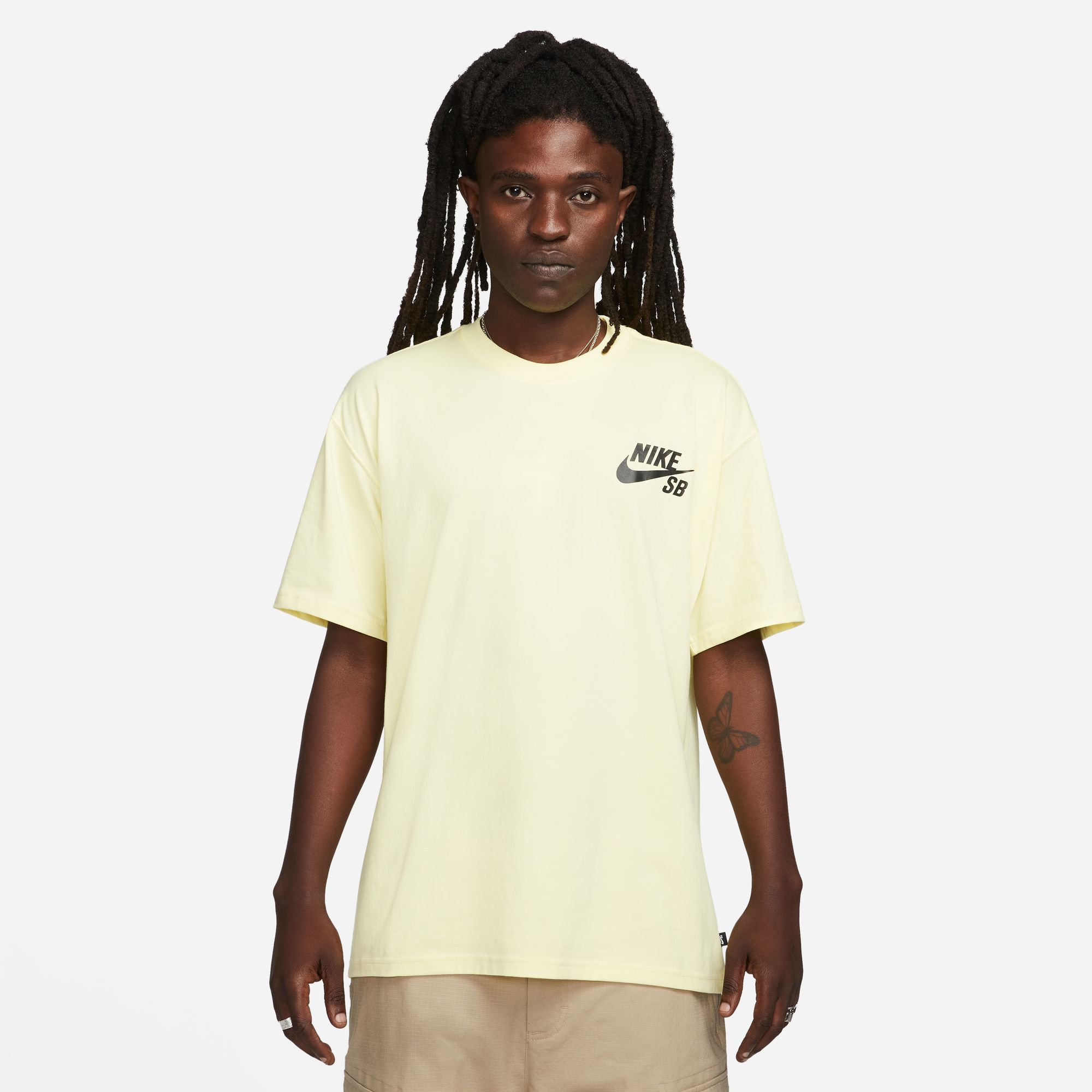 Nike SB Logo Skate T-Shirt Lemon Chiffon 01
