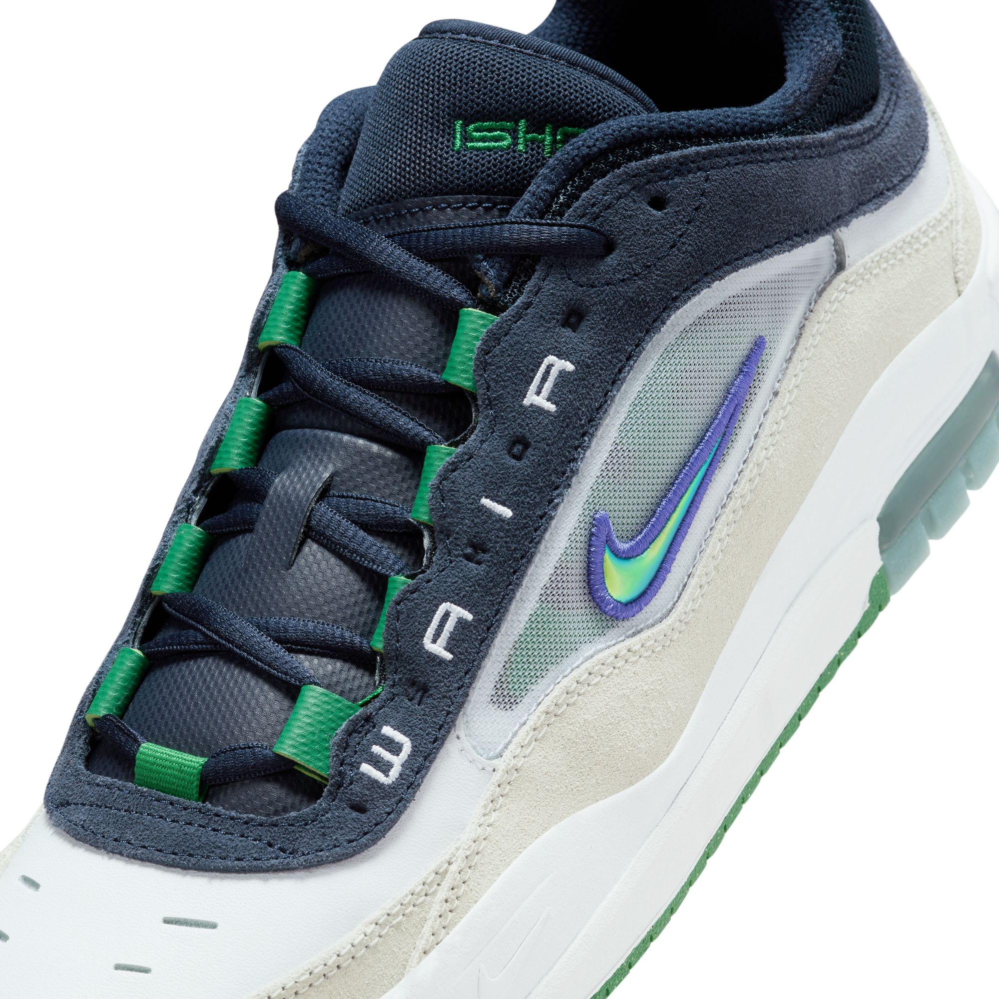 Nike SB Air Max Ishod 2 White/Persian Violet-Obsidian-Pine Green