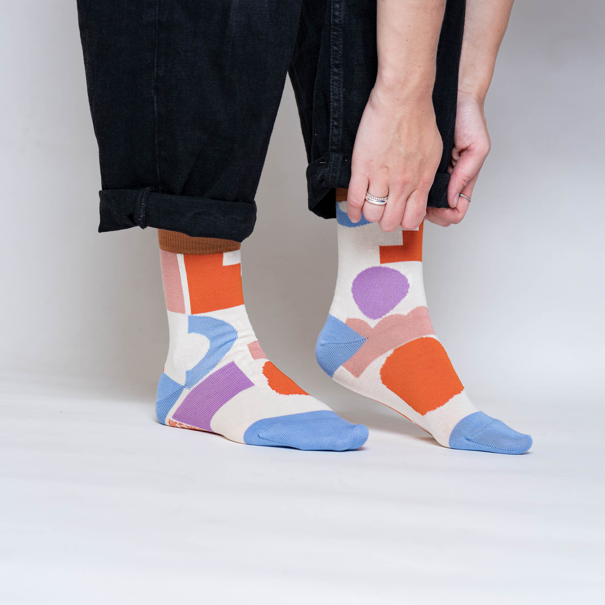 Nice Socks blocks – lilac 02