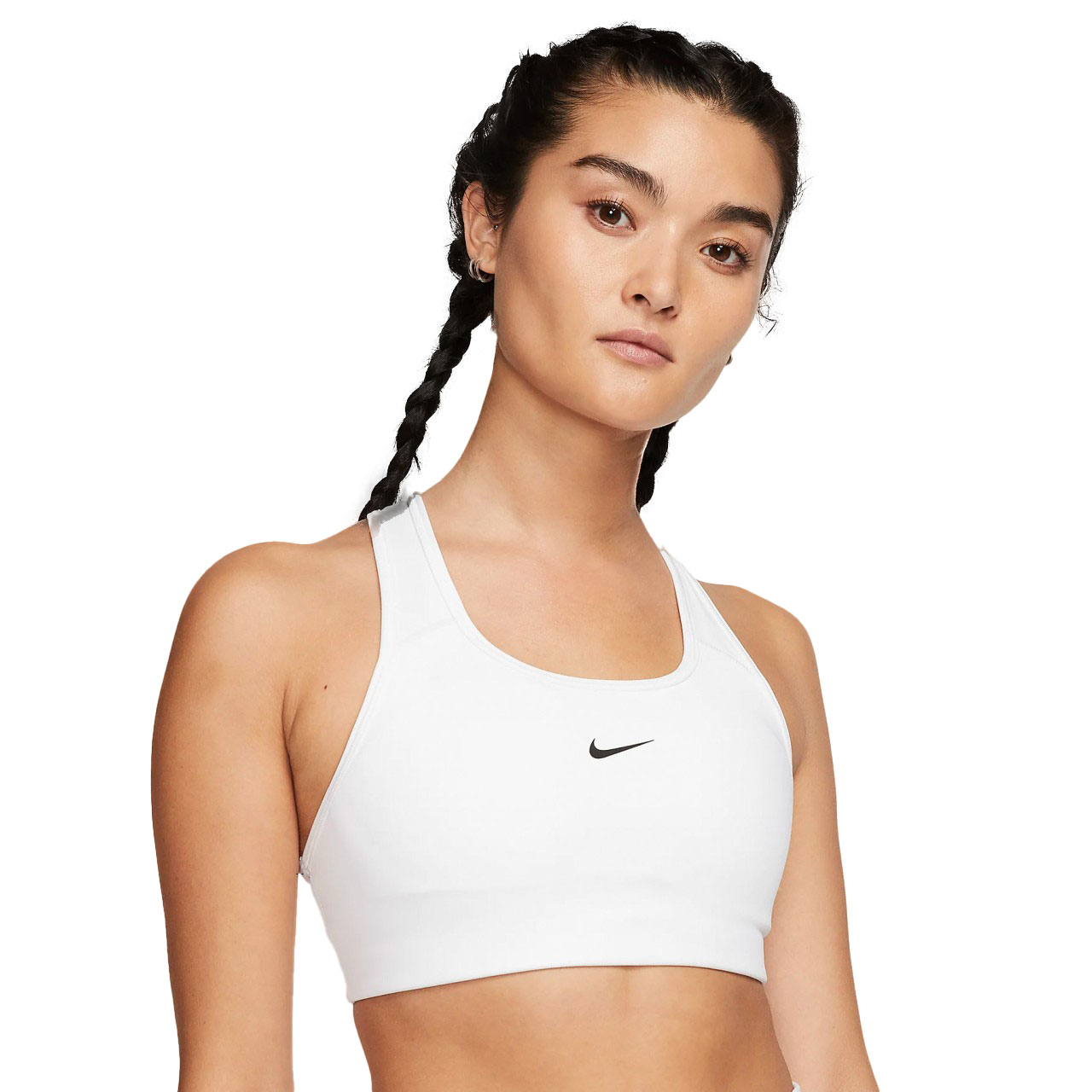 Nike Swoosh Women's 1-Piece Pad Sports Bra White