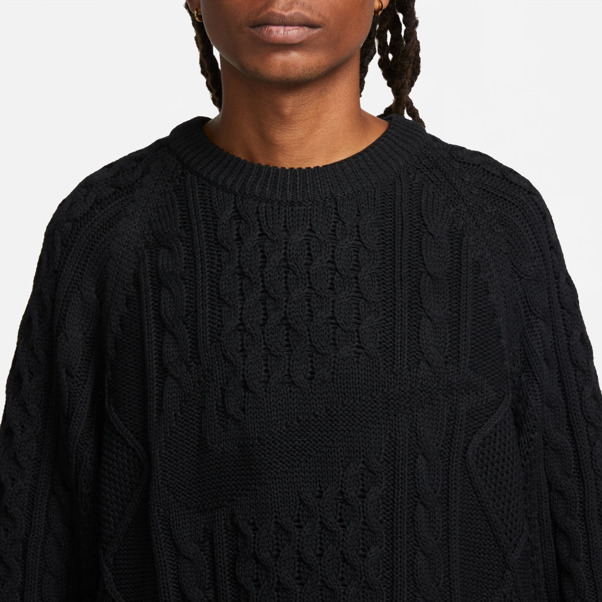 Nike SB Men's Cable Knit Sweater Black07
