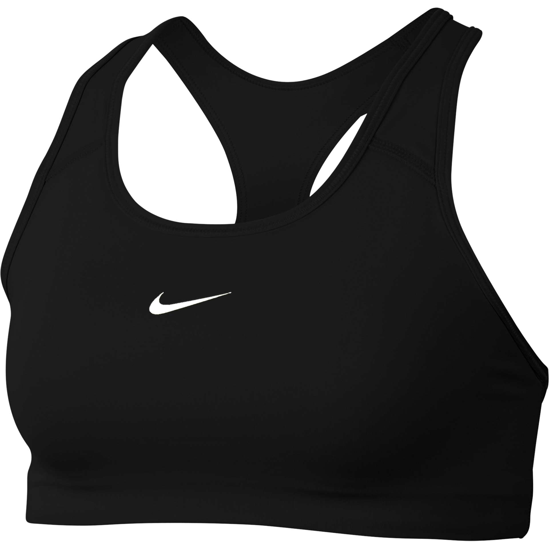 Nike Swoosh Women's 1-Piece Pad Sports Bra Black 01