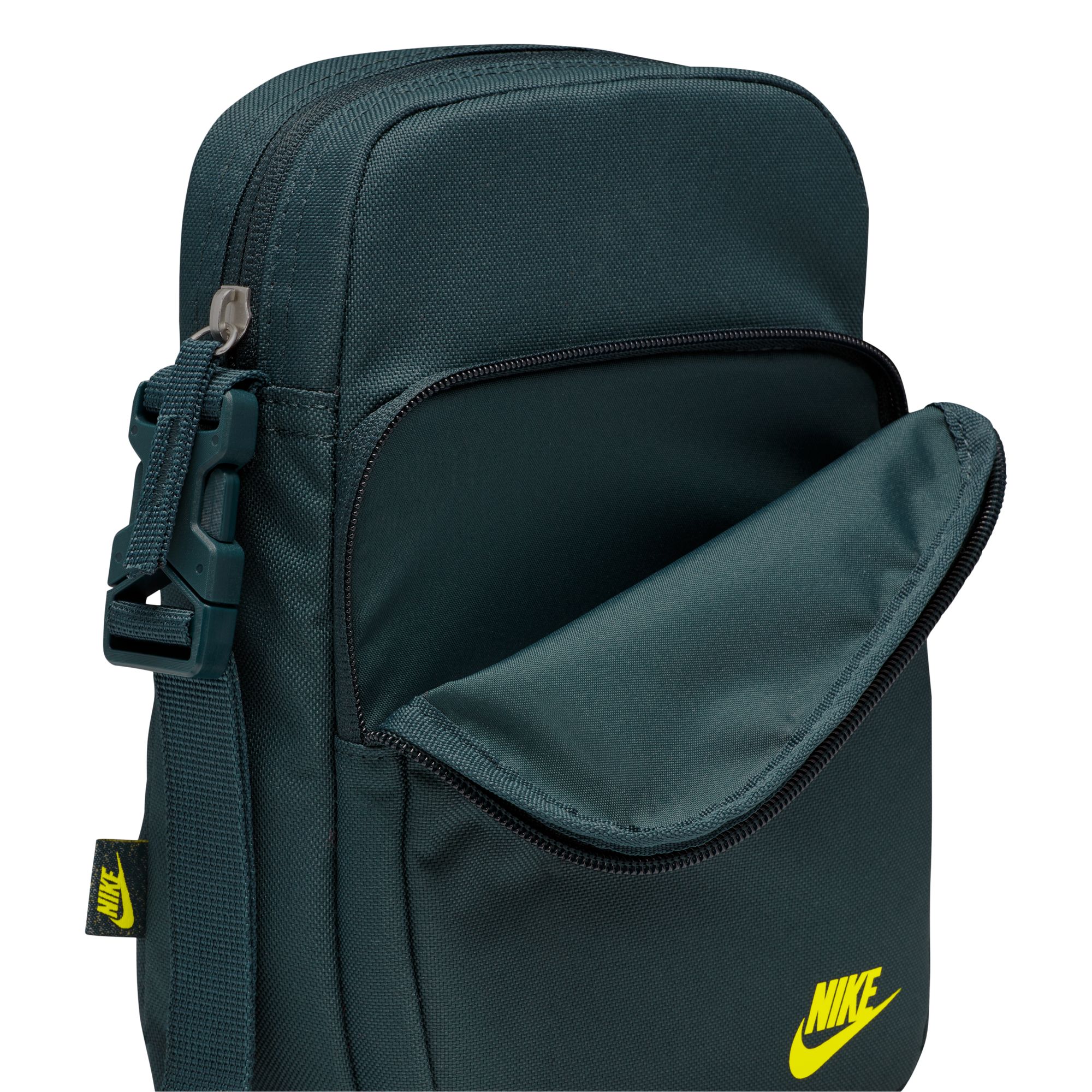 Nike Heritage Crossbody Bag (4L) Deep Jungle/High Voltage