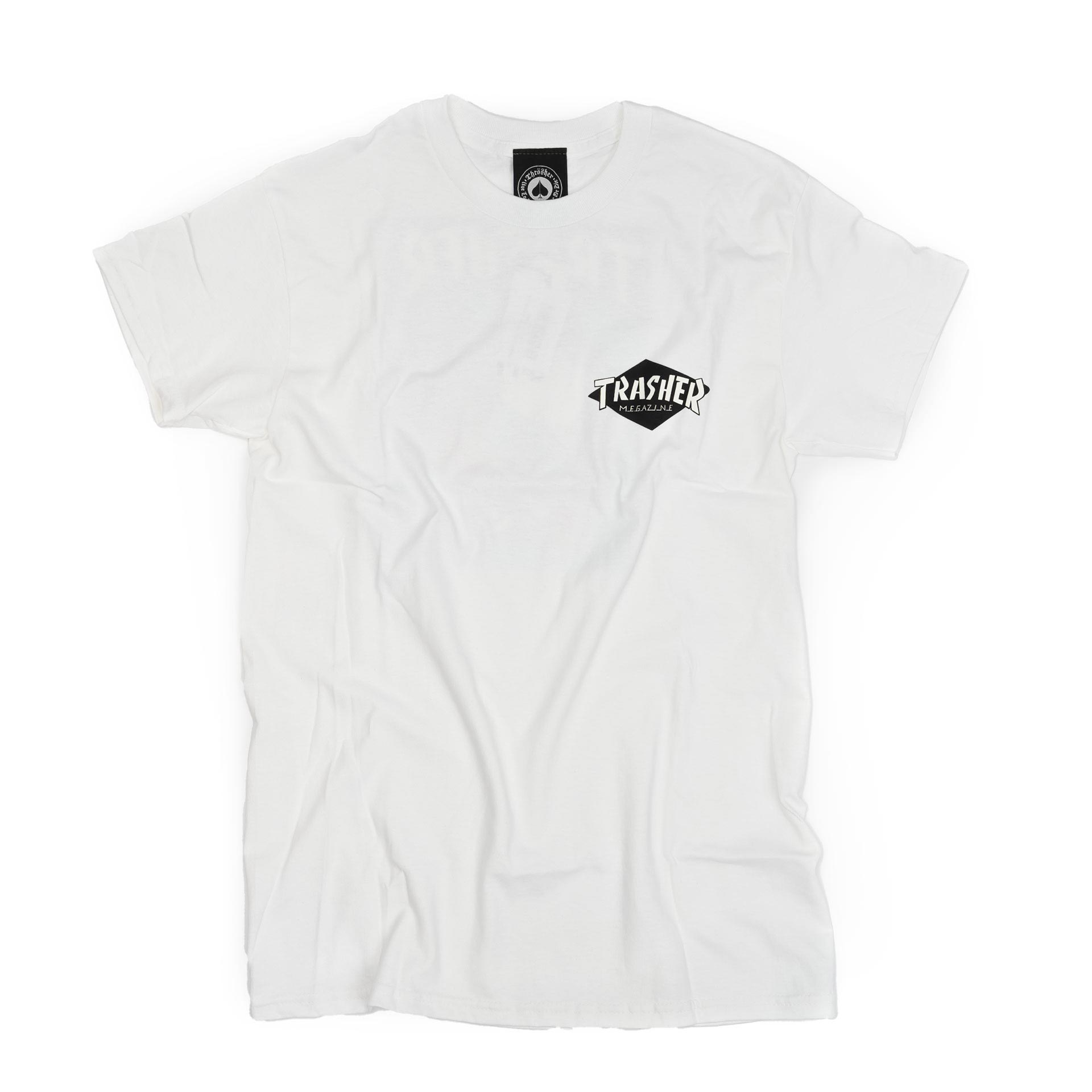 Thrasher T-Shirt Trasher Hurricane by Parra White 01