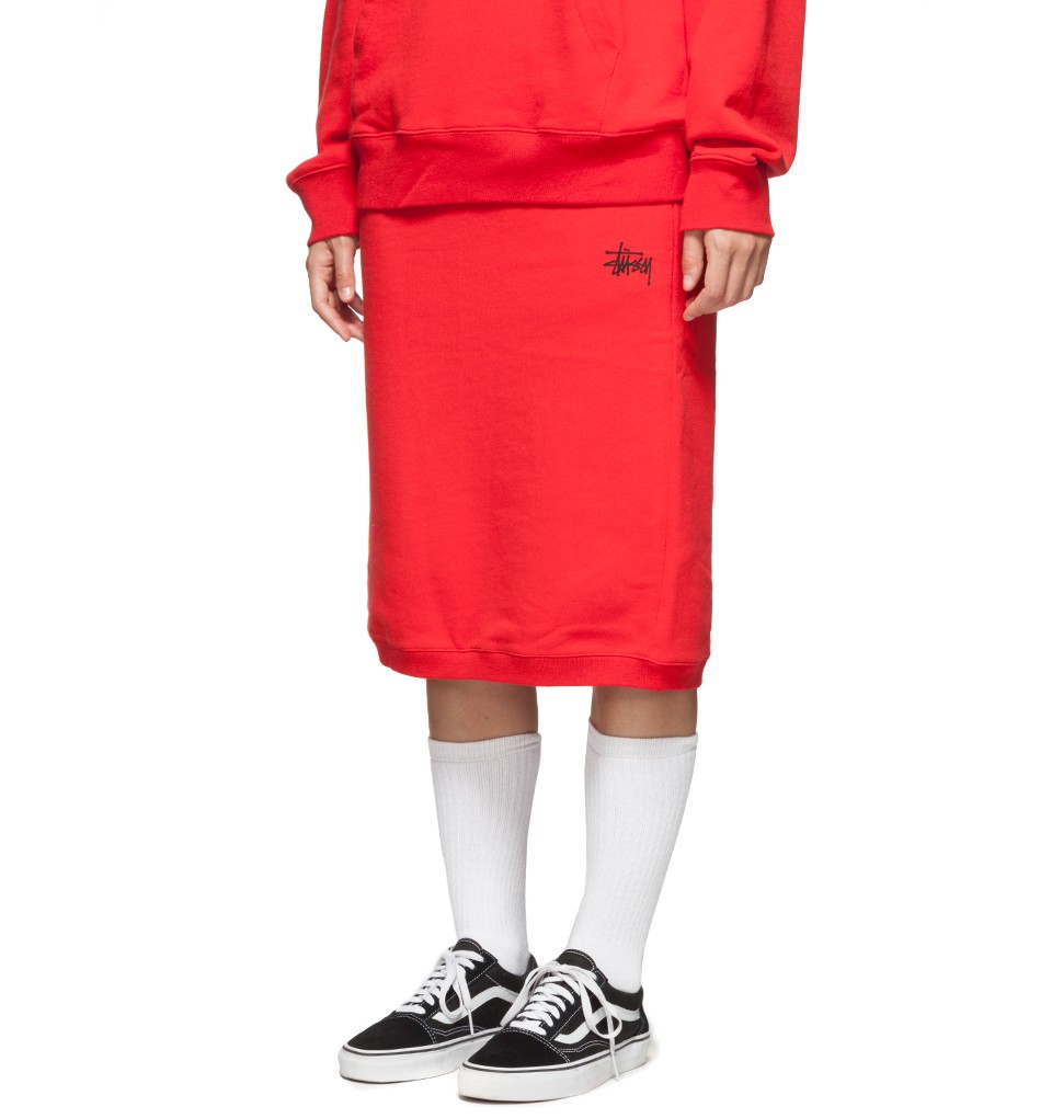 Stüssy Women Scout Skirt Red - JETZT bei ZUPPORT bestellen !