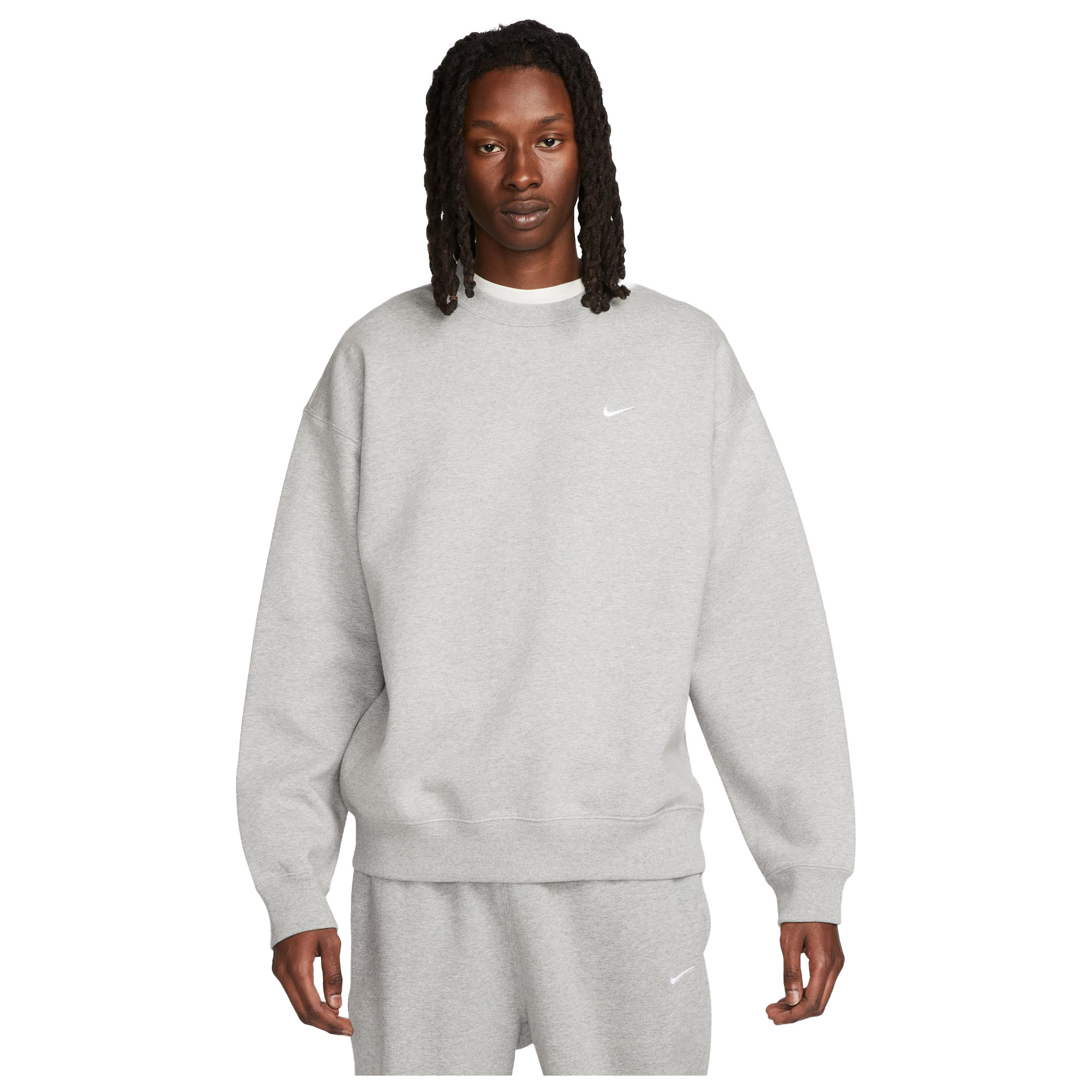 Nike Solo Swoosh Sweater Grey