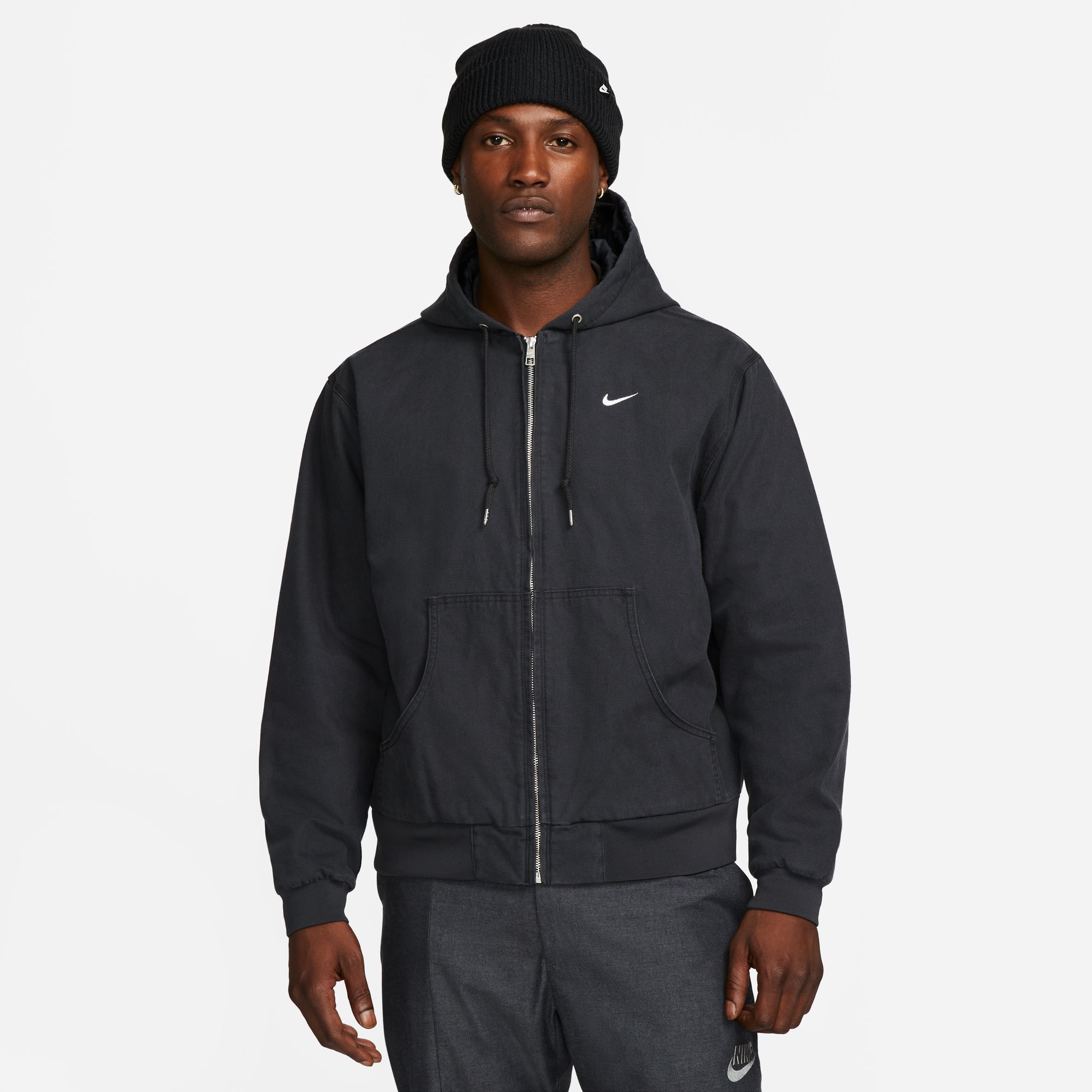 Nike SB Padded Hooded Jacket Black 01