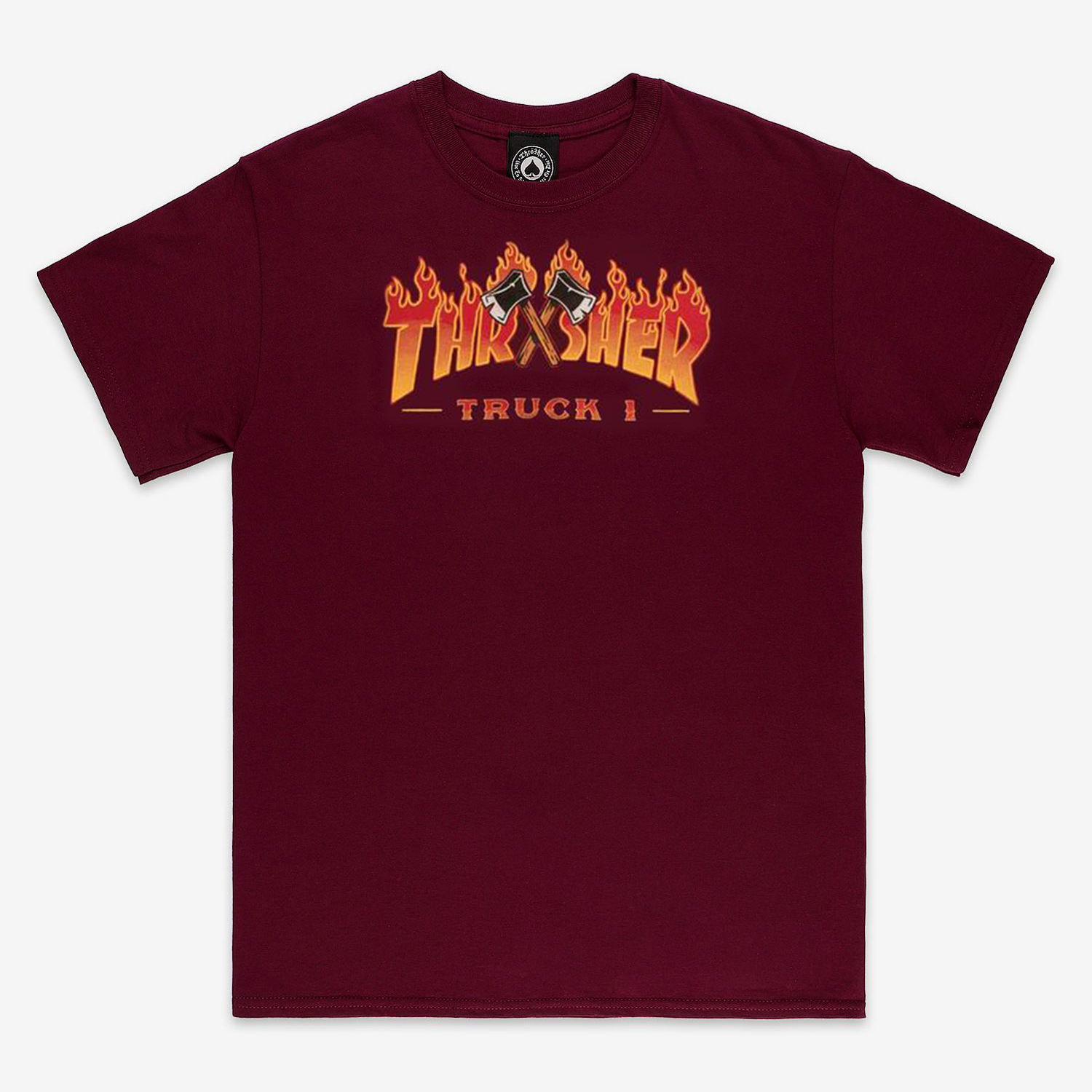 Thrasher Truck T-Shirt Maroon 01