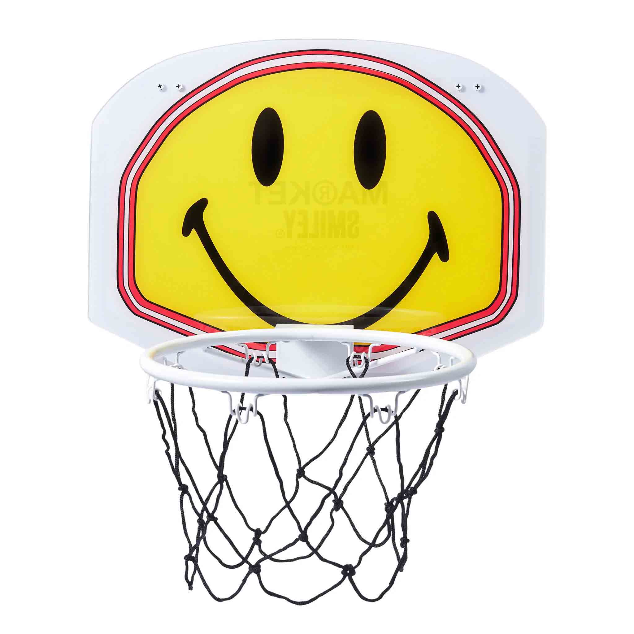 Market Smiley Mini Basketball Hoop Yellow
