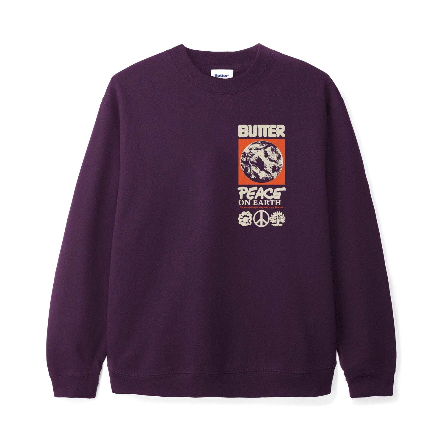 Butter Goods Peace on Earth Crewneck