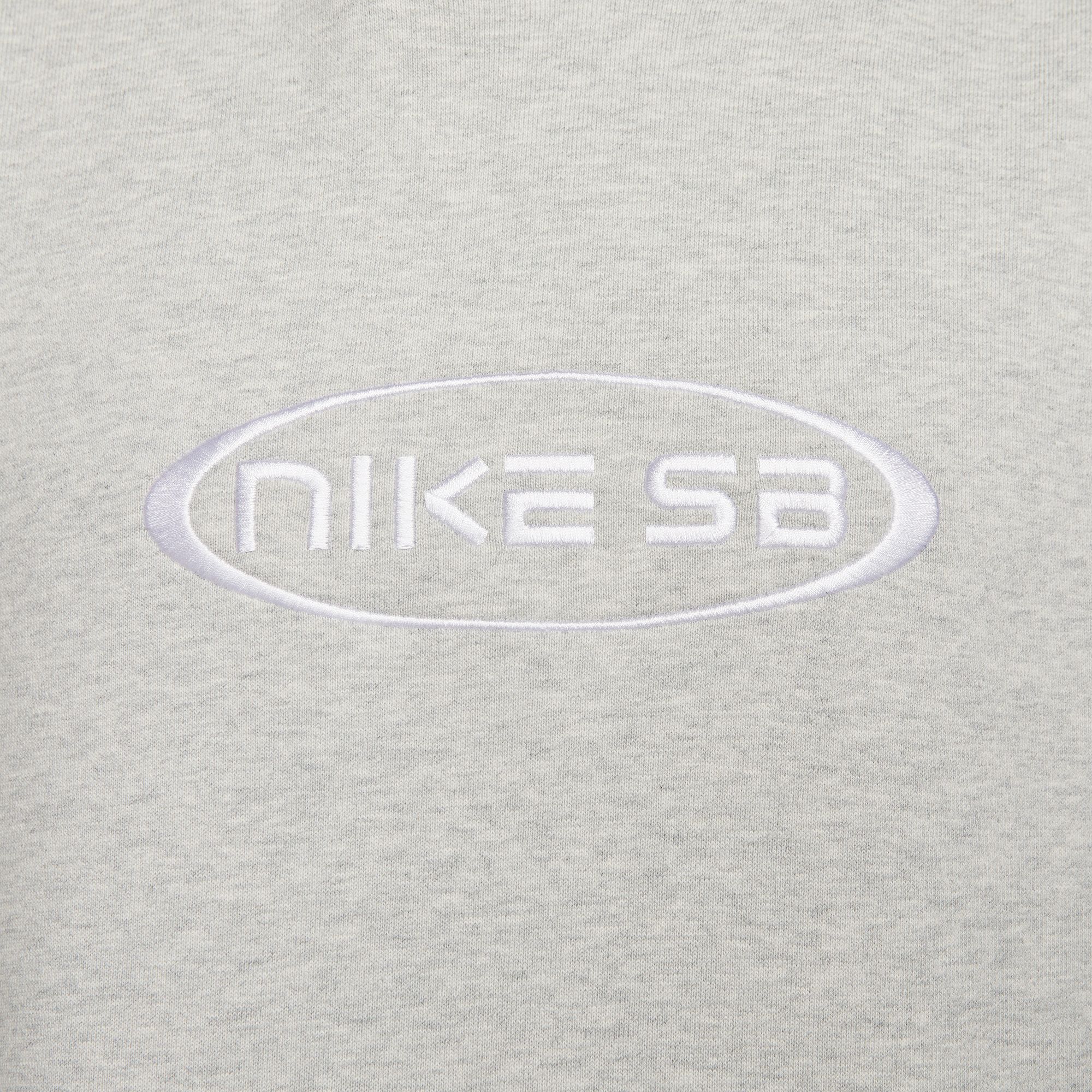 Nike SB Fleece Pullover Skate Hoodie Grey Heather
