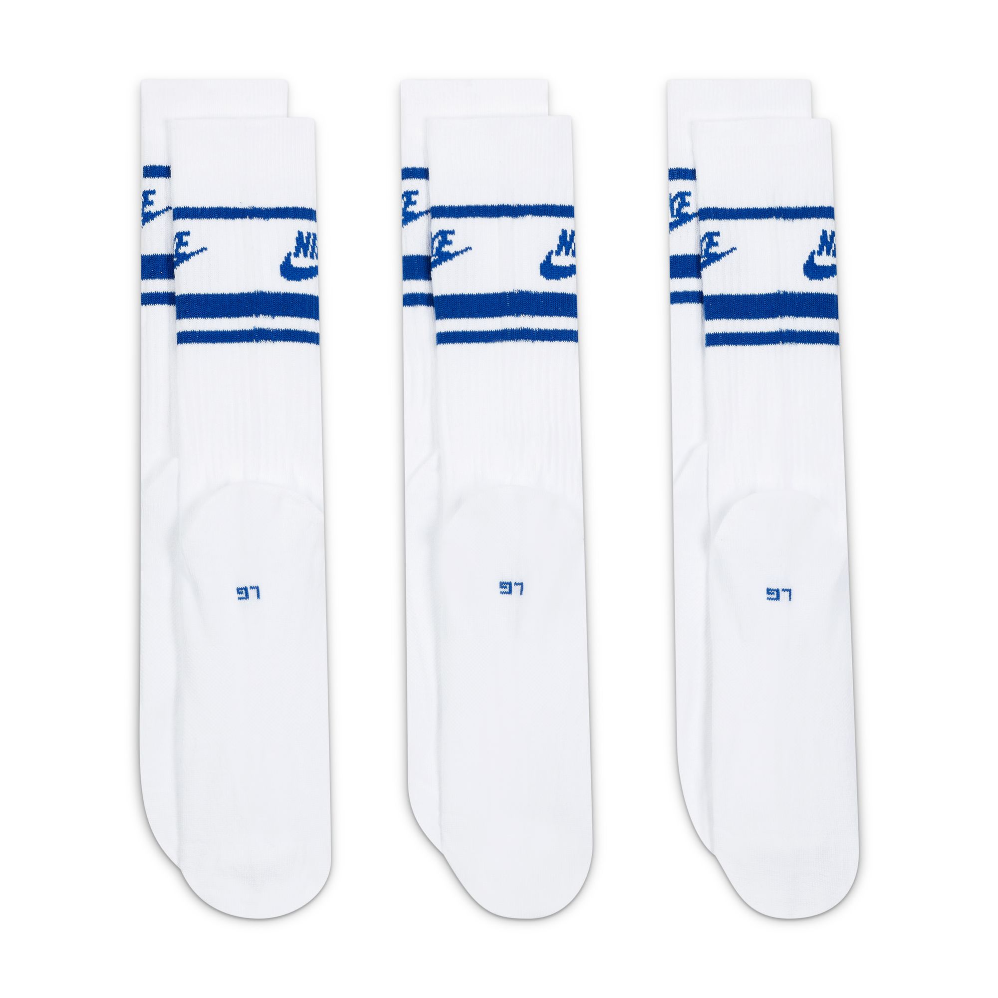 Nike Sportswear Everyday Essential Socks White Blue 03
