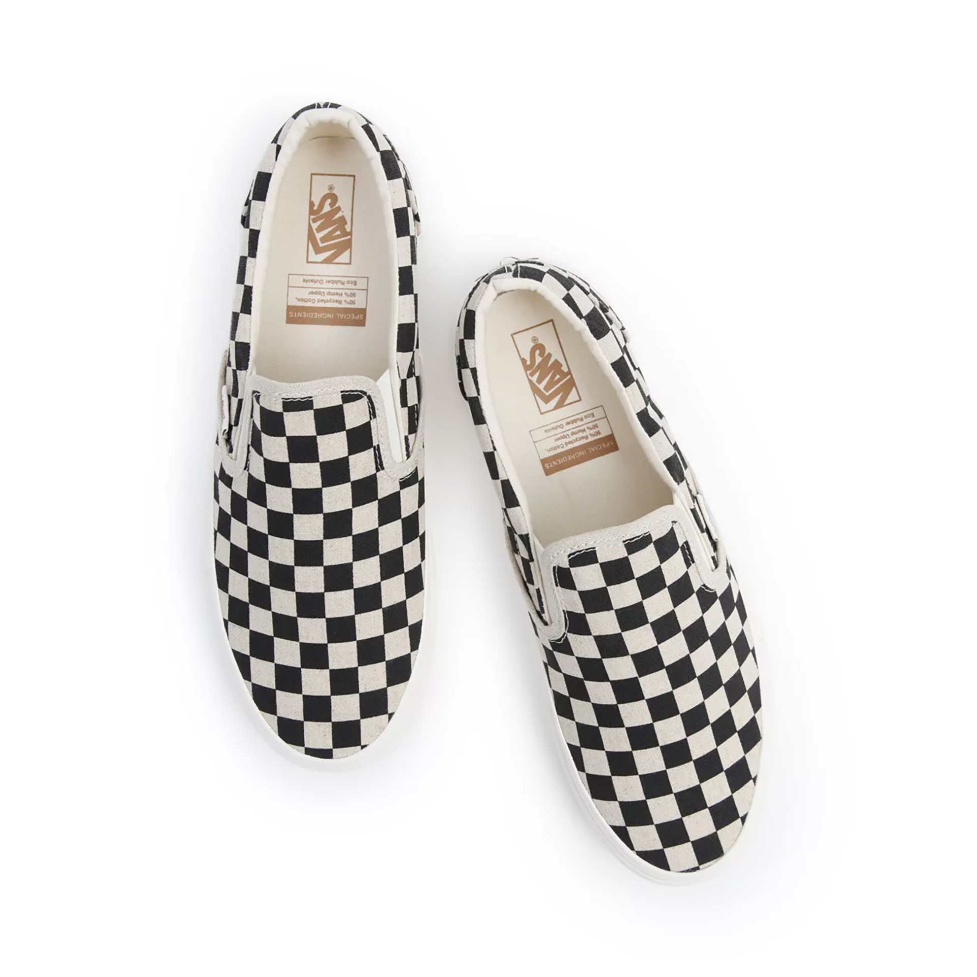 Vans Classic Slip-On Eco Theory Checkerboard Black/White 06