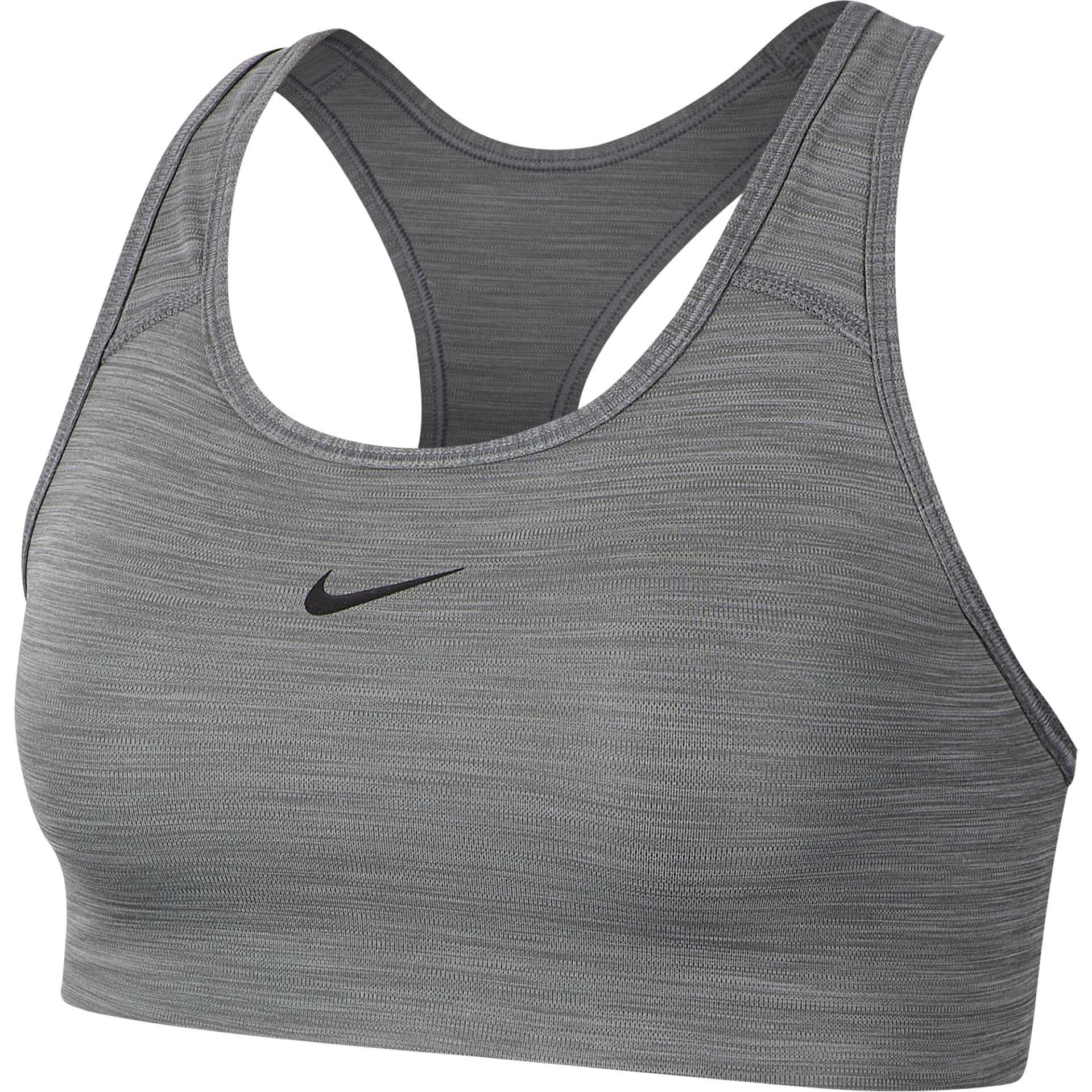 Nike Swoosh Women's 1-Piece Pad Sports Bra Grey 01