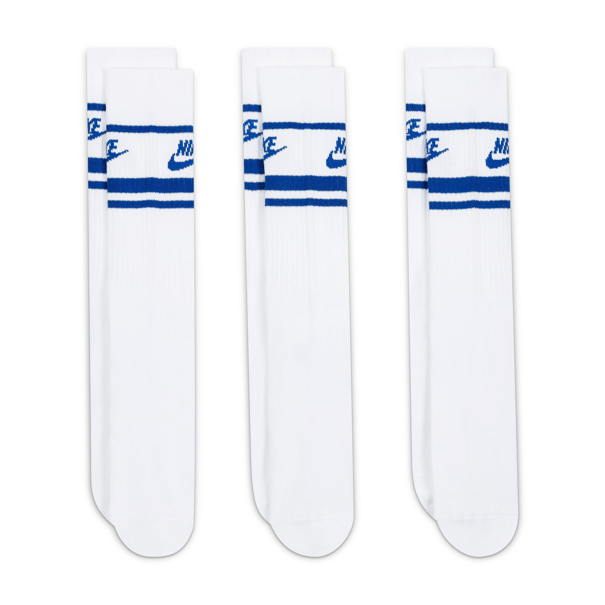 Nike Sportswear Everyday Essential Socks White Blue 02
